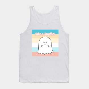 Gordie the Ghost (take a breather) | by queenie's cards Tank Top